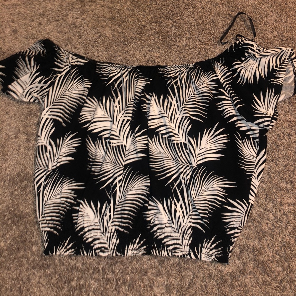 forever 21 off the shoulder crop top